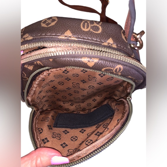 Mini Backpack LV insp with tan straps, NWOT - Picture 7 of 14